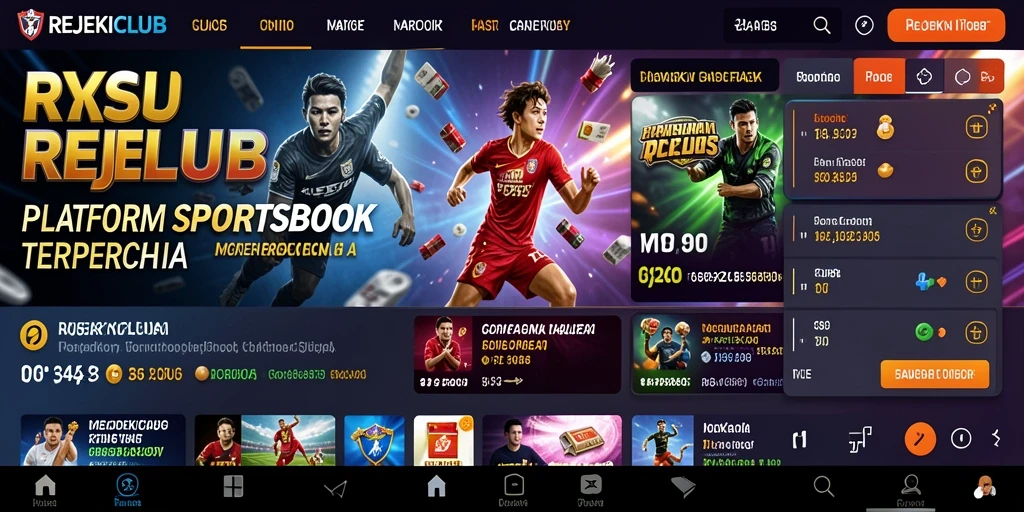 Tampilan menarik dari gameplay taruhan olahraga di REJEKICLUB.