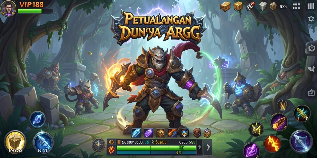 Tampilan gameplay menarik dari VIP188 dalam petualangan ARPG.