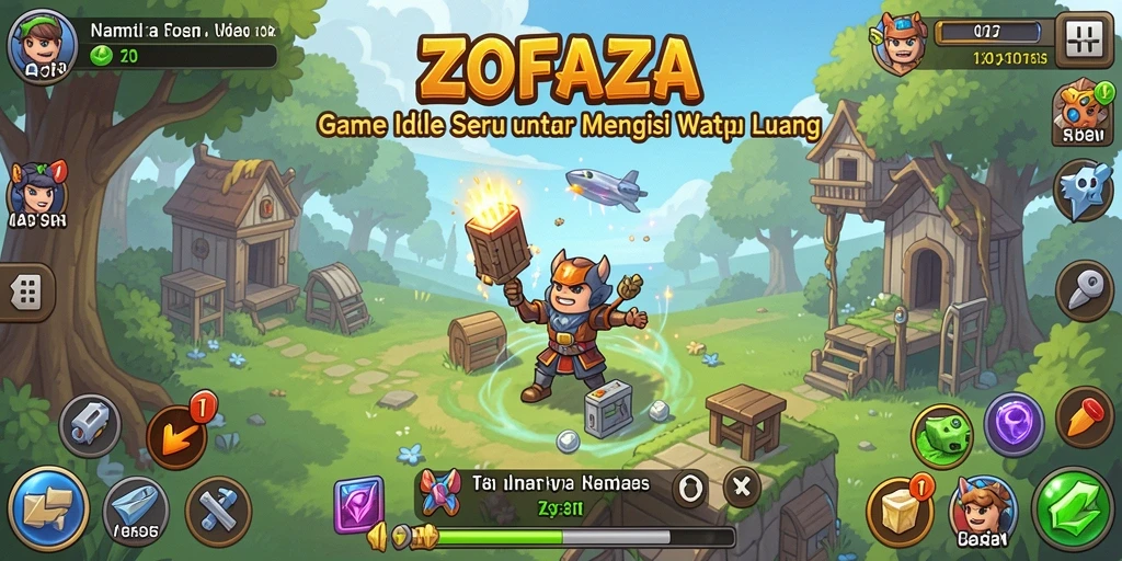 Tampilan gameplay ZOFAZA yang menarik dan interaktif.
